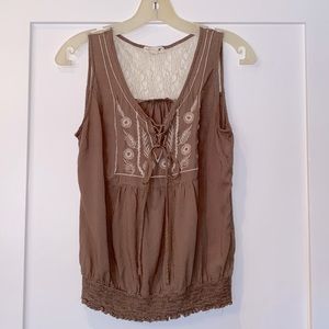 Sleeveless Lacy Top by mine - S